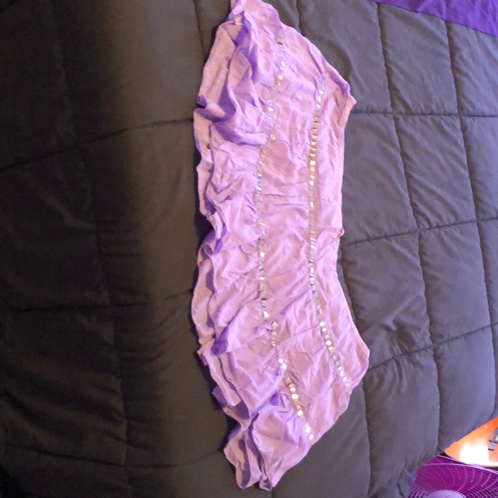 Purple sequin skirt